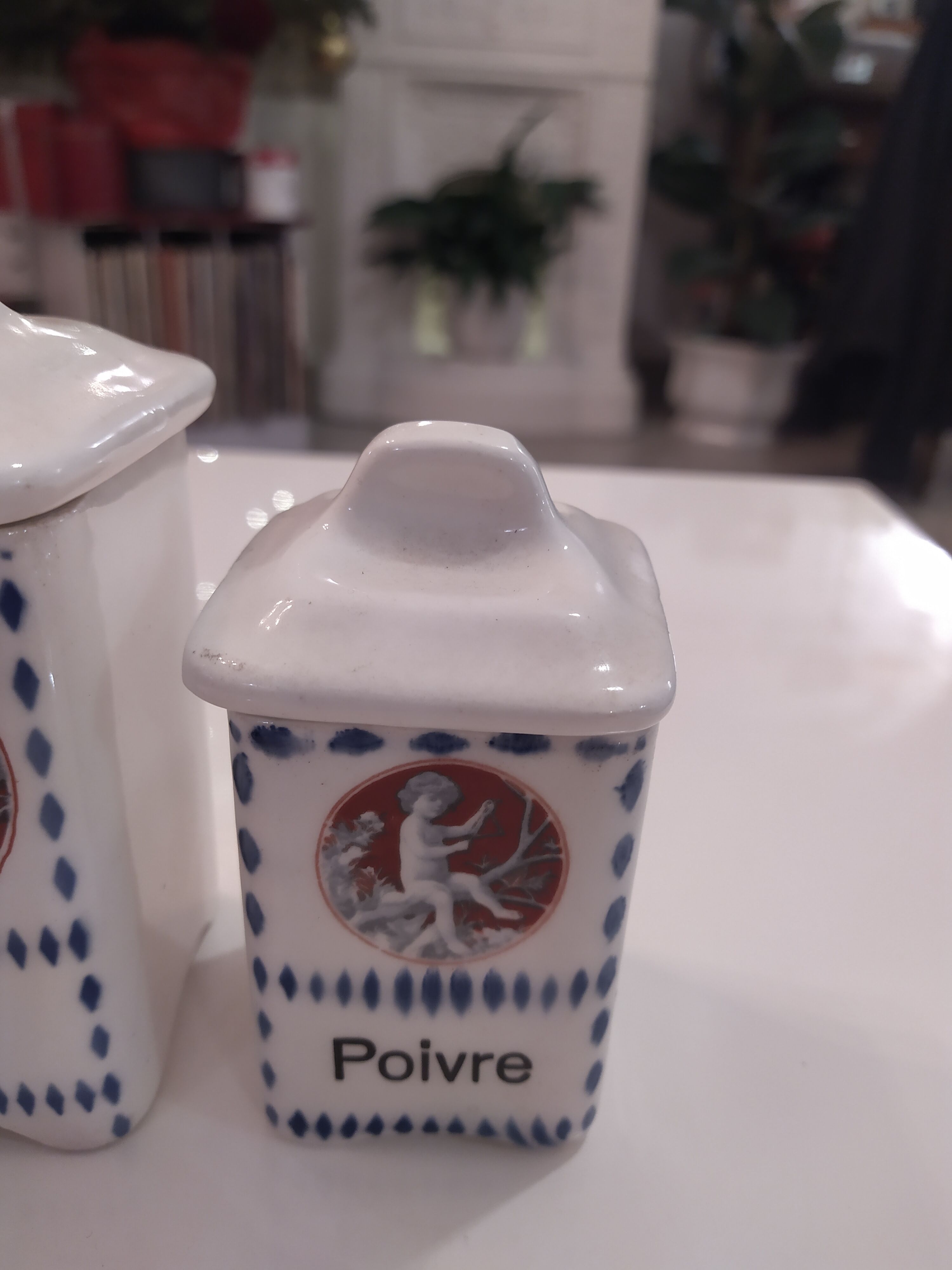 Porcelain spice pots