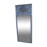 Miroir trumeau Louis XVl patine scène romantique 80x191cm