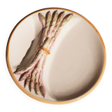 Asparagus plate in slipware