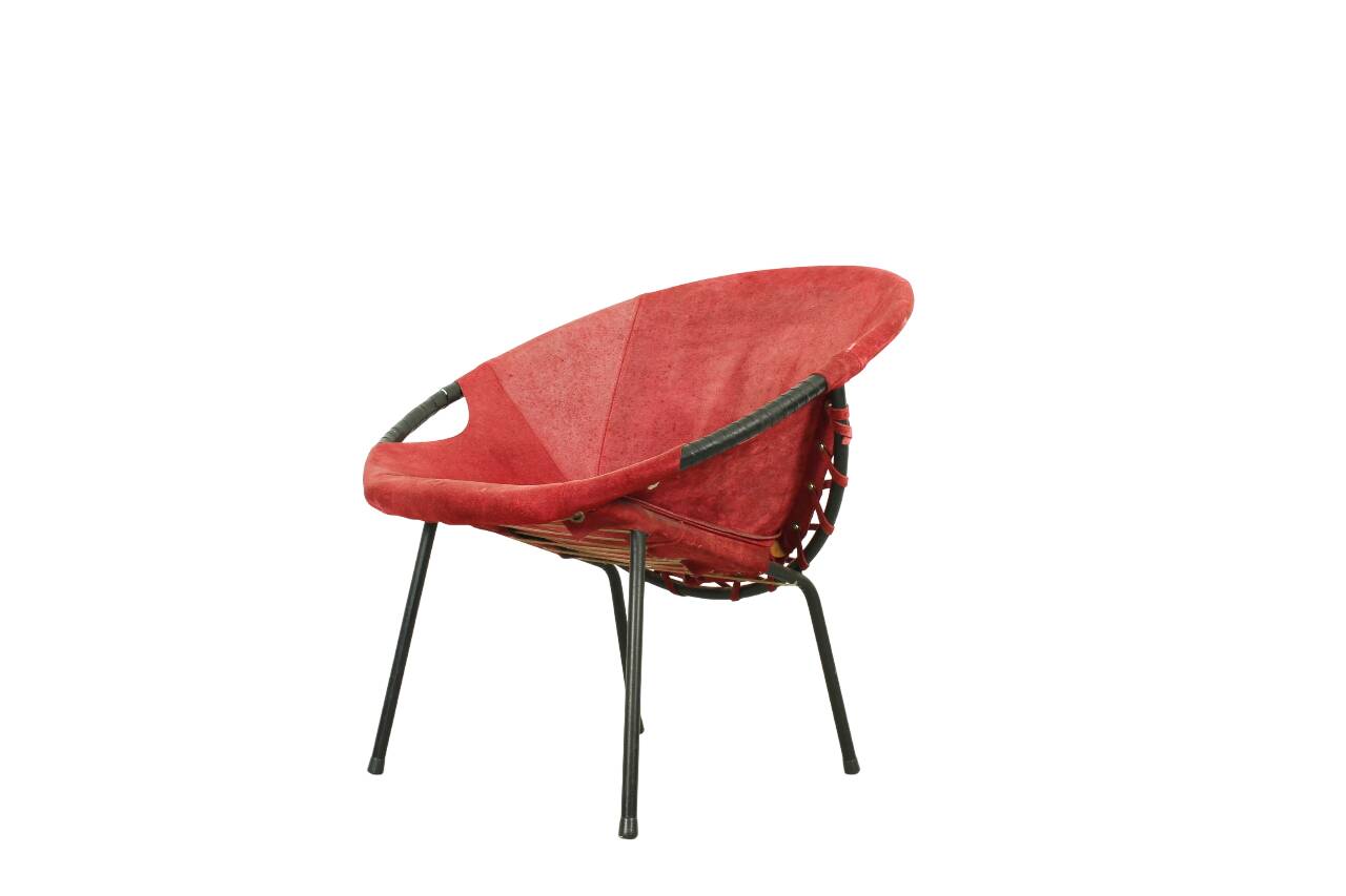 Balloon armchair by L. Erzeugnis for Lusch & Co, Germany, 1960s