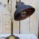 Antique English copper desk lamp