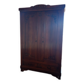 Antique solid wood wardrobe