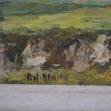 Landscape of Normandy signed P.H. Renier