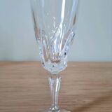 5 verres à pied en cristal