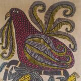 Wool tapestry signed Hector Herrera, Chile 1970