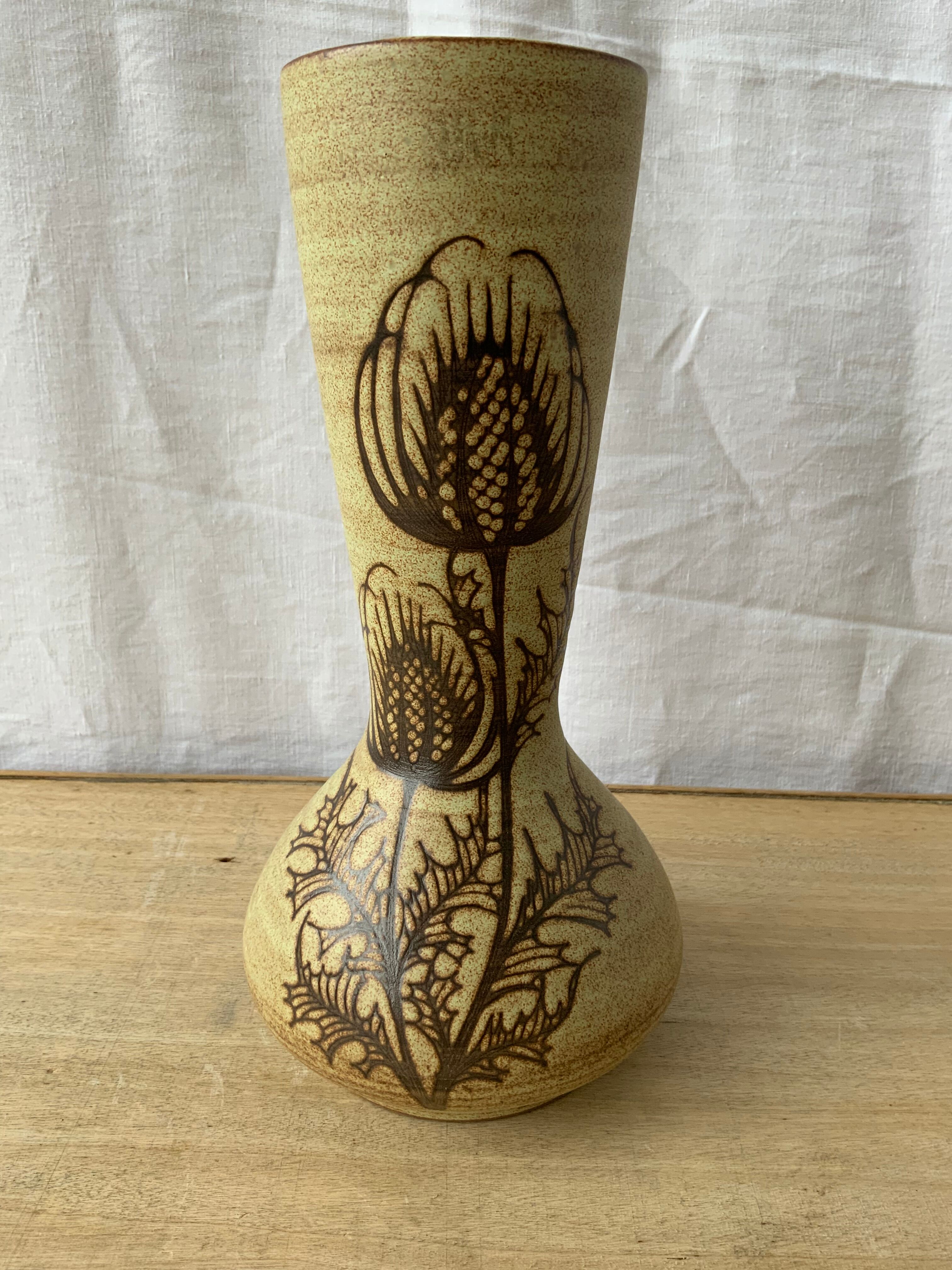 Vallauris sandstone vase