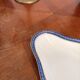 Plate, Ramekin, Salad Bowl 23cm, Limoges Porcelain, Blue and Gold, Betoule