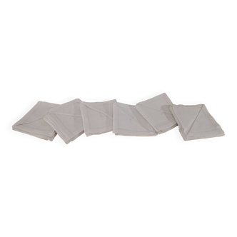Set of 6 old linen napkins from the 1900s