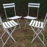 Four old garden chairs