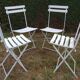 Quatre chaises de jardin anciennes