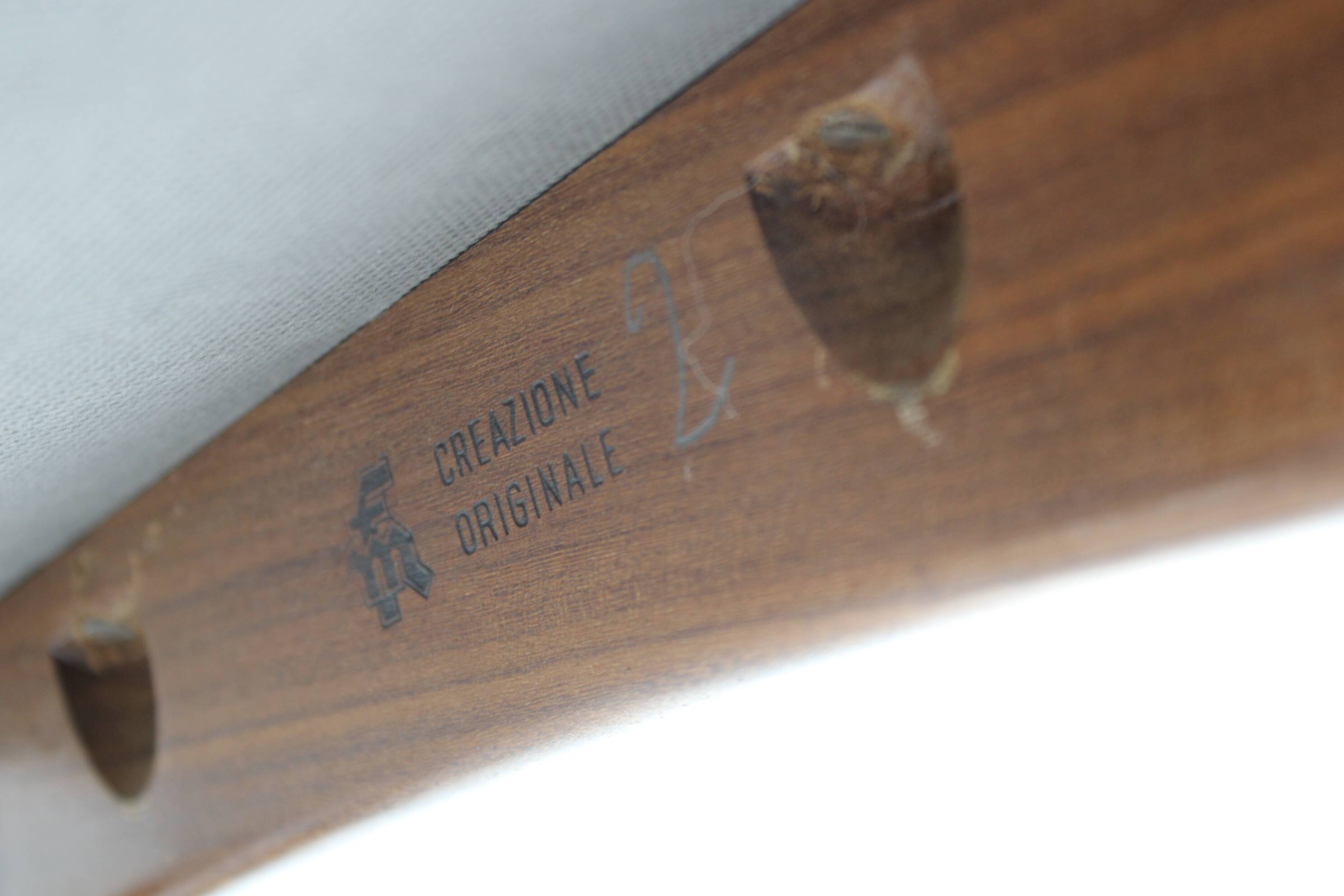 1960s Set Of Four Mahogany Dining Chairs, Italy