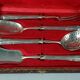 Service of 4 cutlery with silver sweets 201 gr late nineteenth century SB