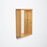 Miroir en pin vintage, Les Arcs, 1973