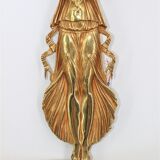 Pair of gilded bronze sconces in Directoire/Empire style