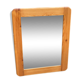 Miroir scandinave rectangulaire arrondi en pin 50x62cm