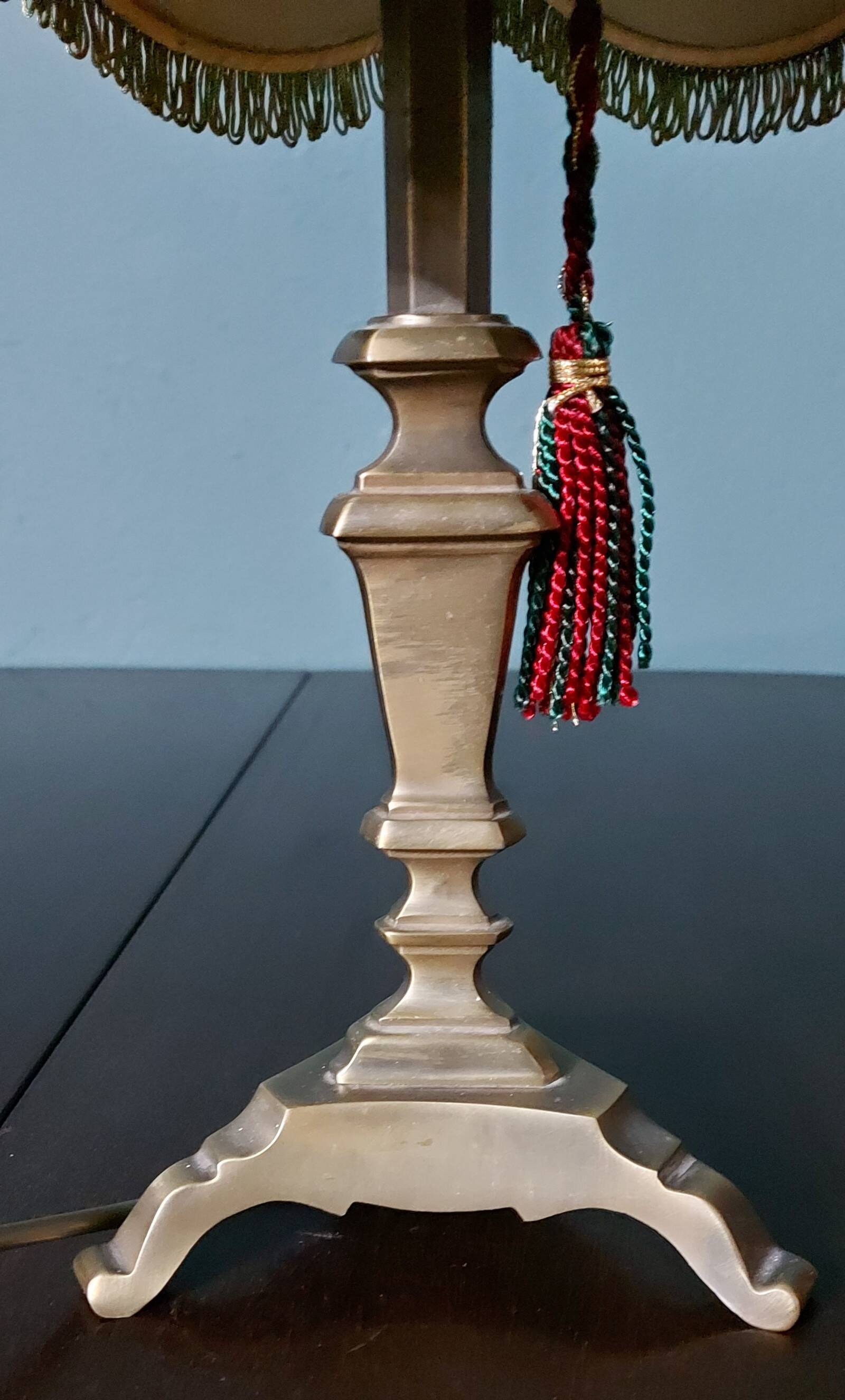 Lampe de cabinet art déco en laiton