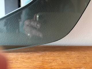 Miroir Veca en verre fumé, Italie 1970