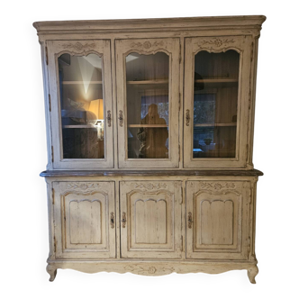 Bookcase/dresser Old style painted bookcase/dresser, 50s-70s.