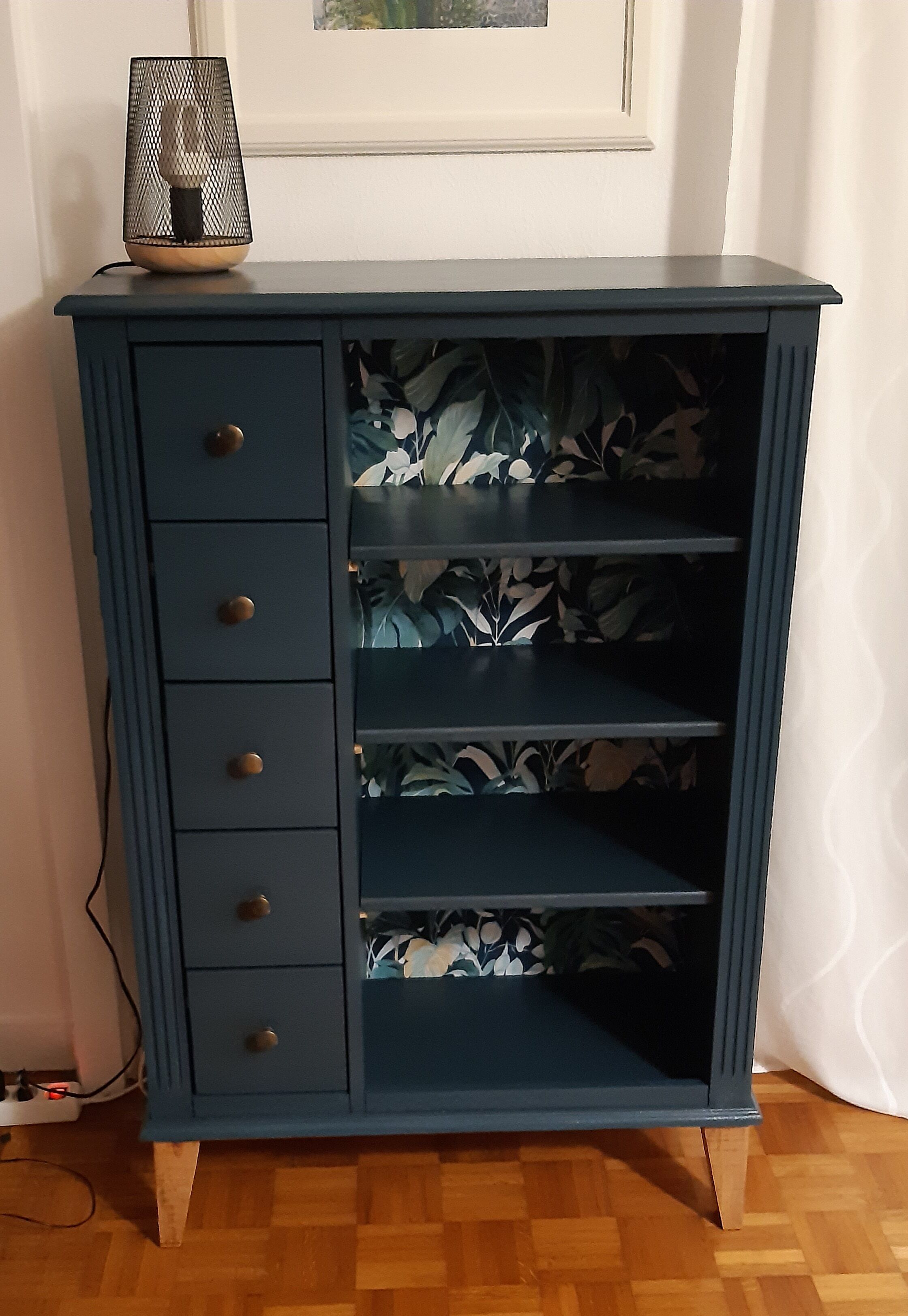 Scandinavian flour ganne blue