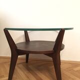 1940s unique coffee table made in Czechoslovakia and designed by Karel Kozelka & Antonin Kropacek