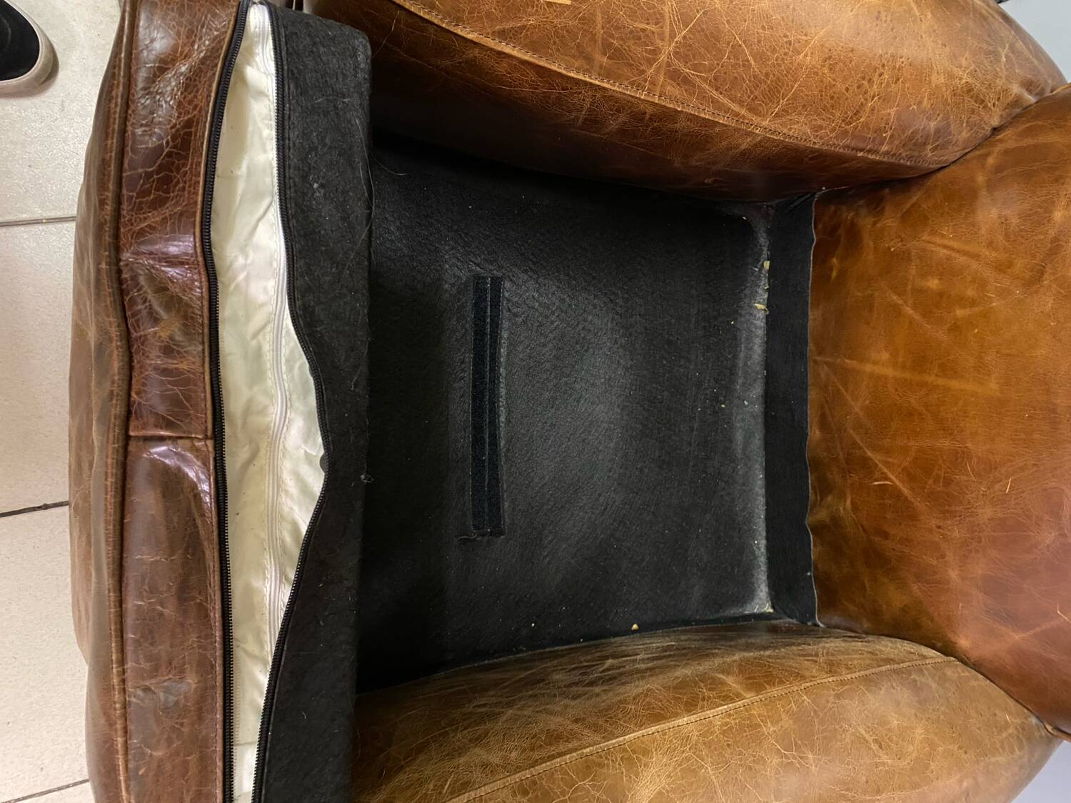 Fauteuil club cuir