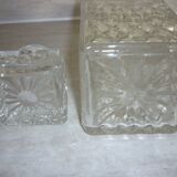 Moulded glass whisky decanter from the 60s