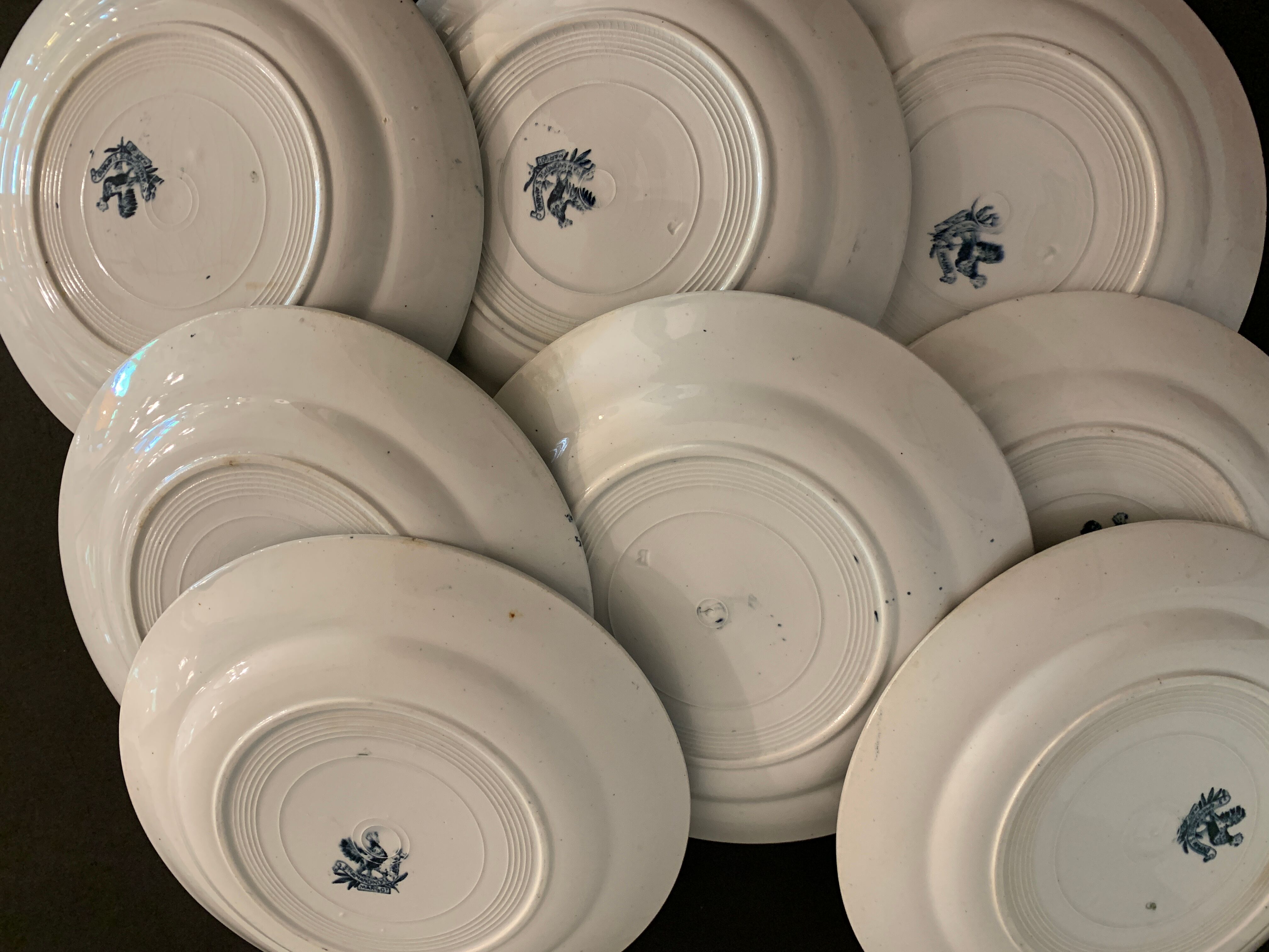 8 dessert plates St Amandinoise St Amand, model Margot