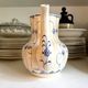 Sarreguemines coffee pot in white and blue earthenware, "Copenhagen" pattern - early 20th century