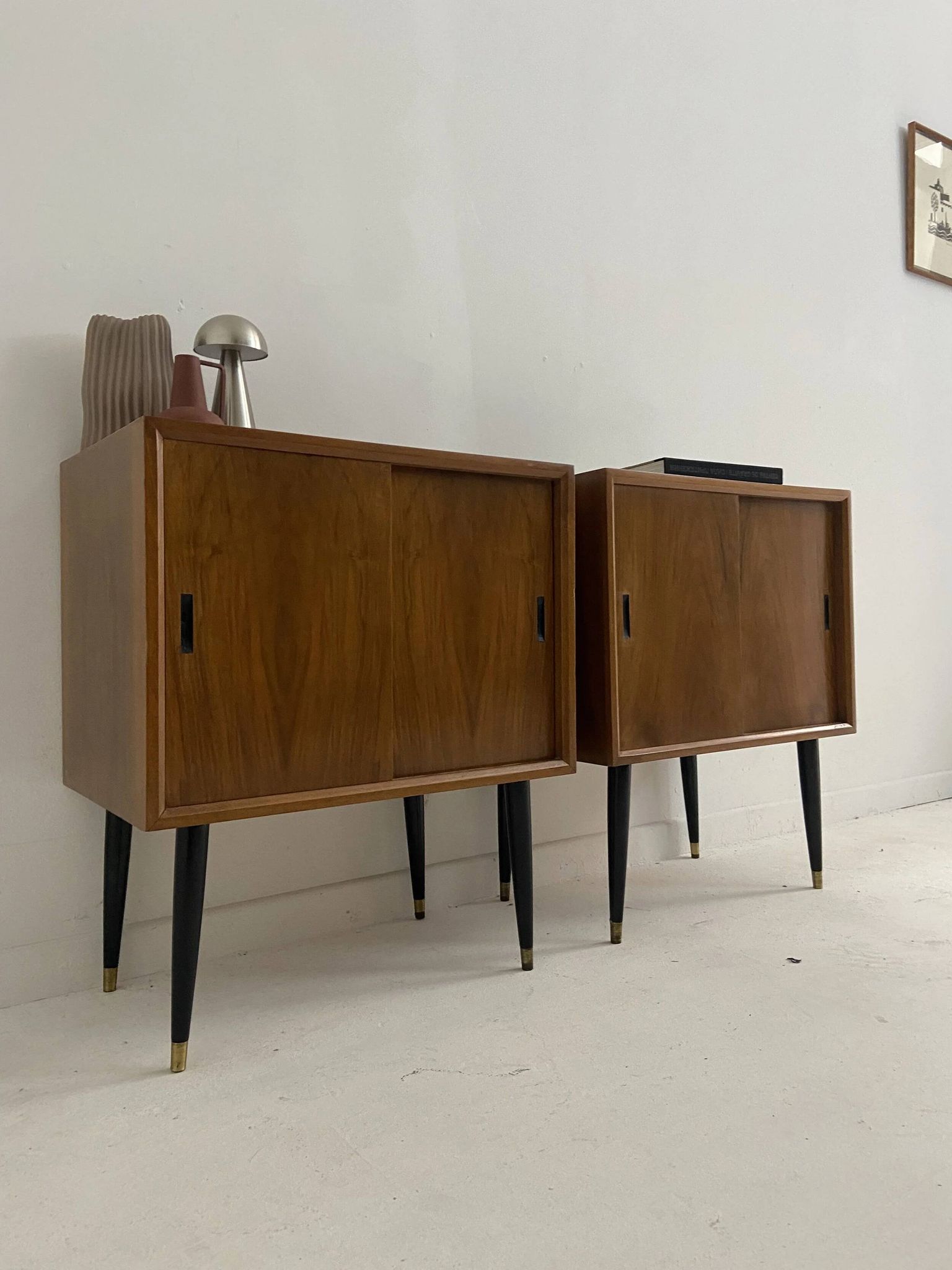 Pair of small vintage sideboards