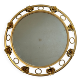 Miroir soleil rond des années 60 Italie