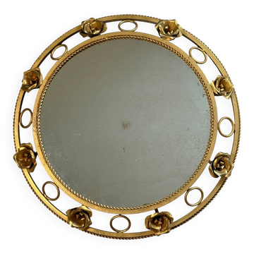 Miroir soleil rond des années 60 Italie