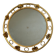 Round sun mirror from the 1960s Italy.
