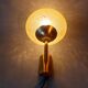 Gilded brass wall lamp by Sciolari, Italy 1960.