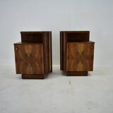 1938s,  Pair of art deco bedside table , Czechoslovakia