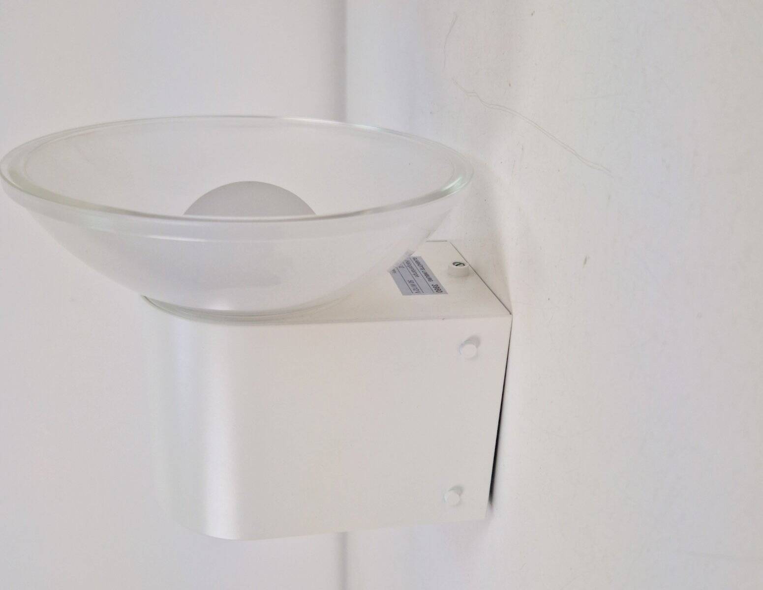 Minimalist 3980 Wall Lamp from Glashütte Limburg, 1970s