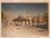French Riviera beach scene oil on canvas 1950