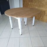 Renovated oak folding table