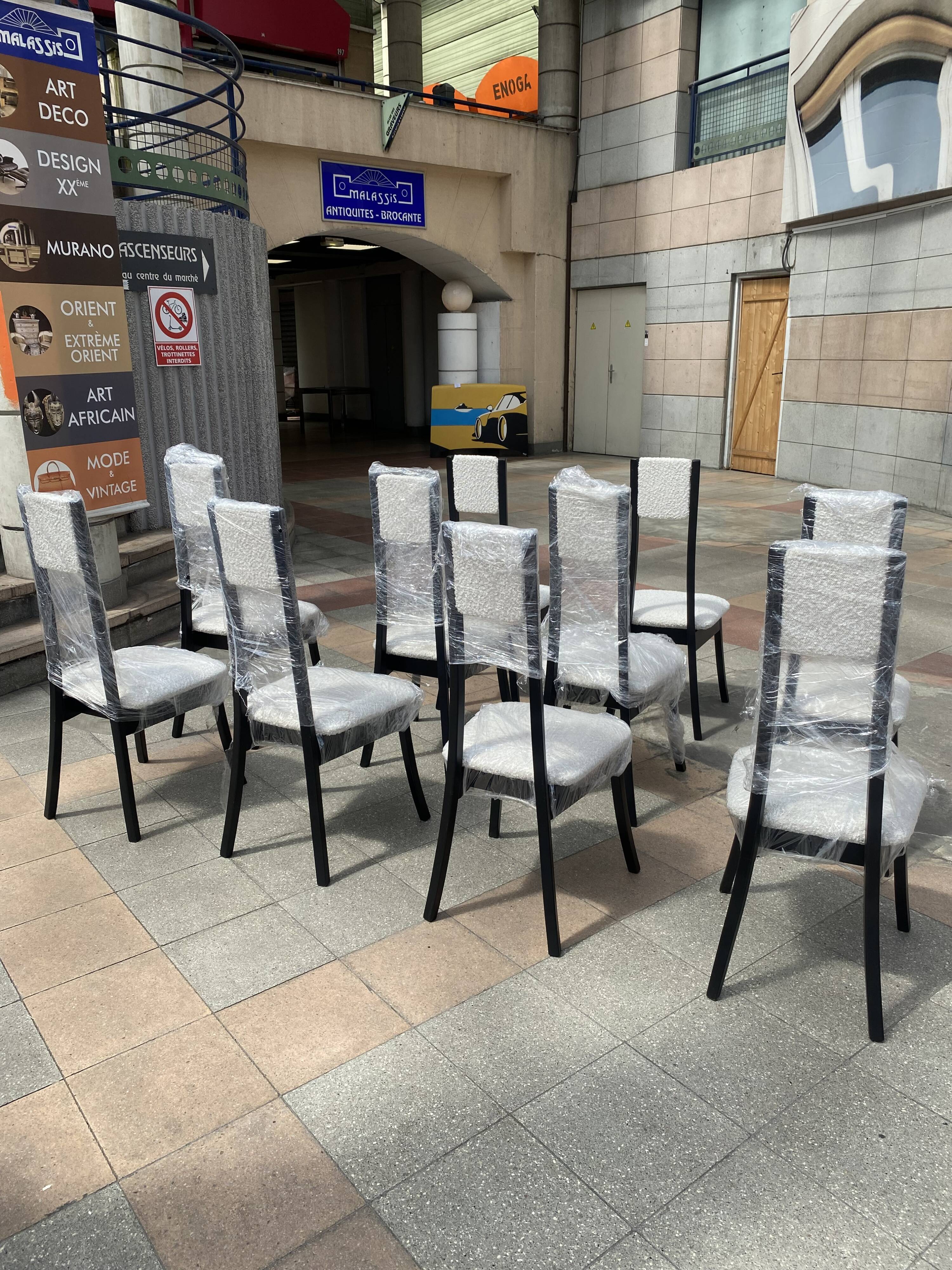 10 Programma S11 model chairs - Angelo Mangiarotti - 1970s