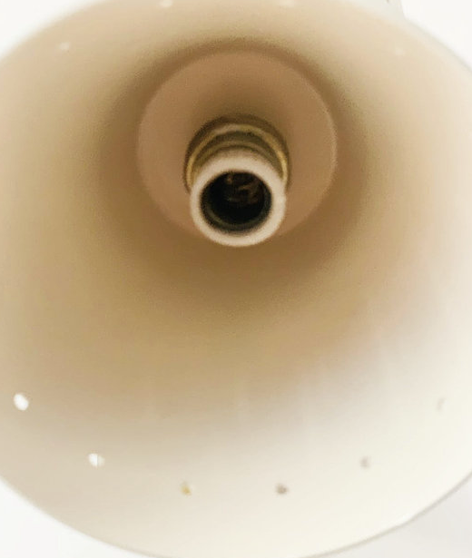 Diabolo wall lamp articulable arm black & white