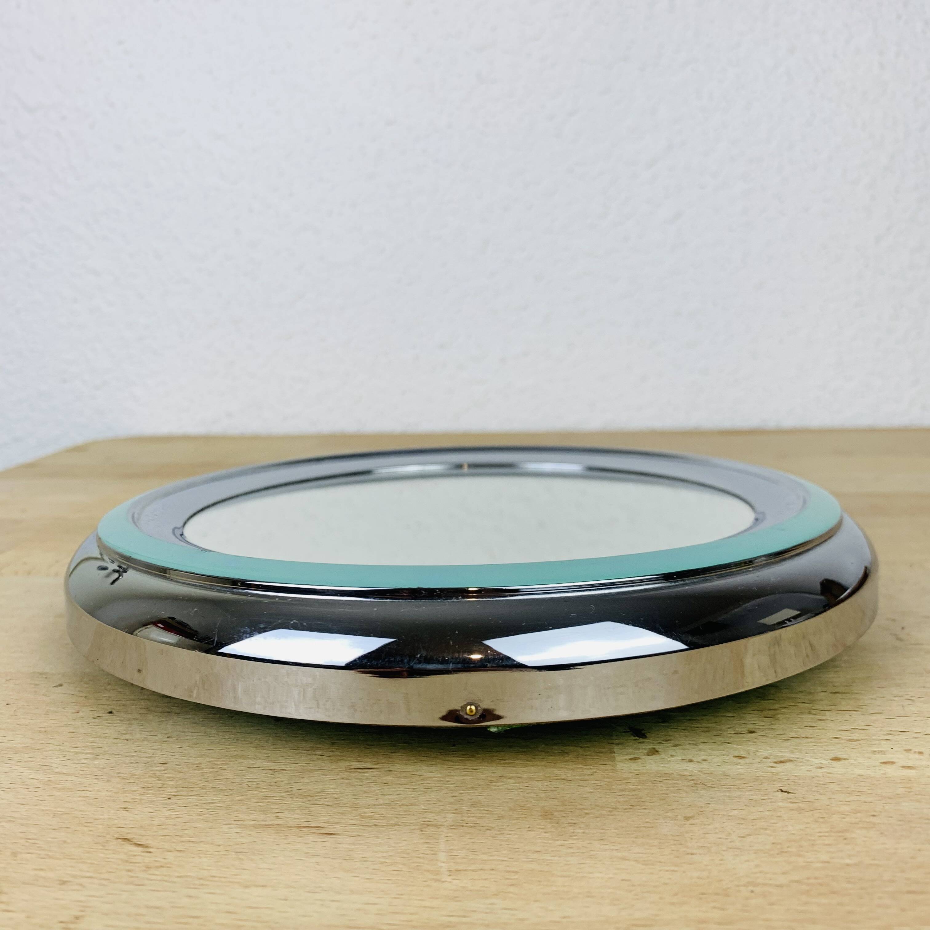 Vintage chrome barber mirror