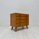 1960s vintage mid-century modern oak chest of drawers