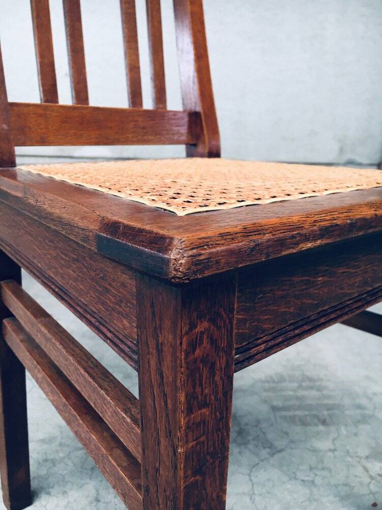 Early 20th Century Art Deco Dining Chair Set, 1920s, Set of 3