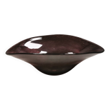 Large dish in several layers of glass, in a beautiful purple colour 1980s