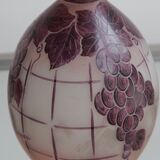 Art-Deco Vase In Multilayer Glass Paste Signed by Argyl