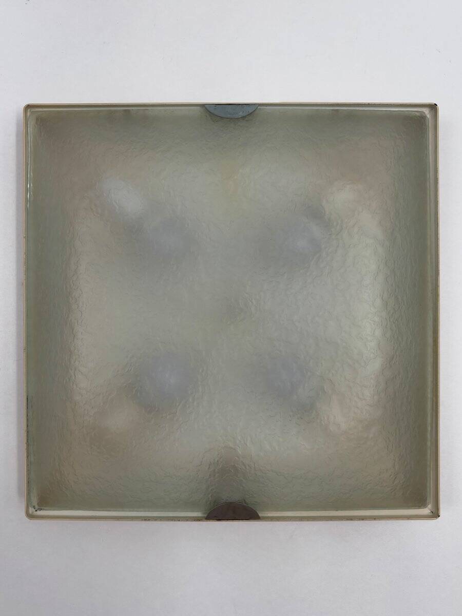 Vintage Italian Metal and Glass Sconces from Fontana Arte, 1960s, Set of 2