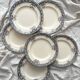 6 ironstone dinner plates “Diderot” Longwy