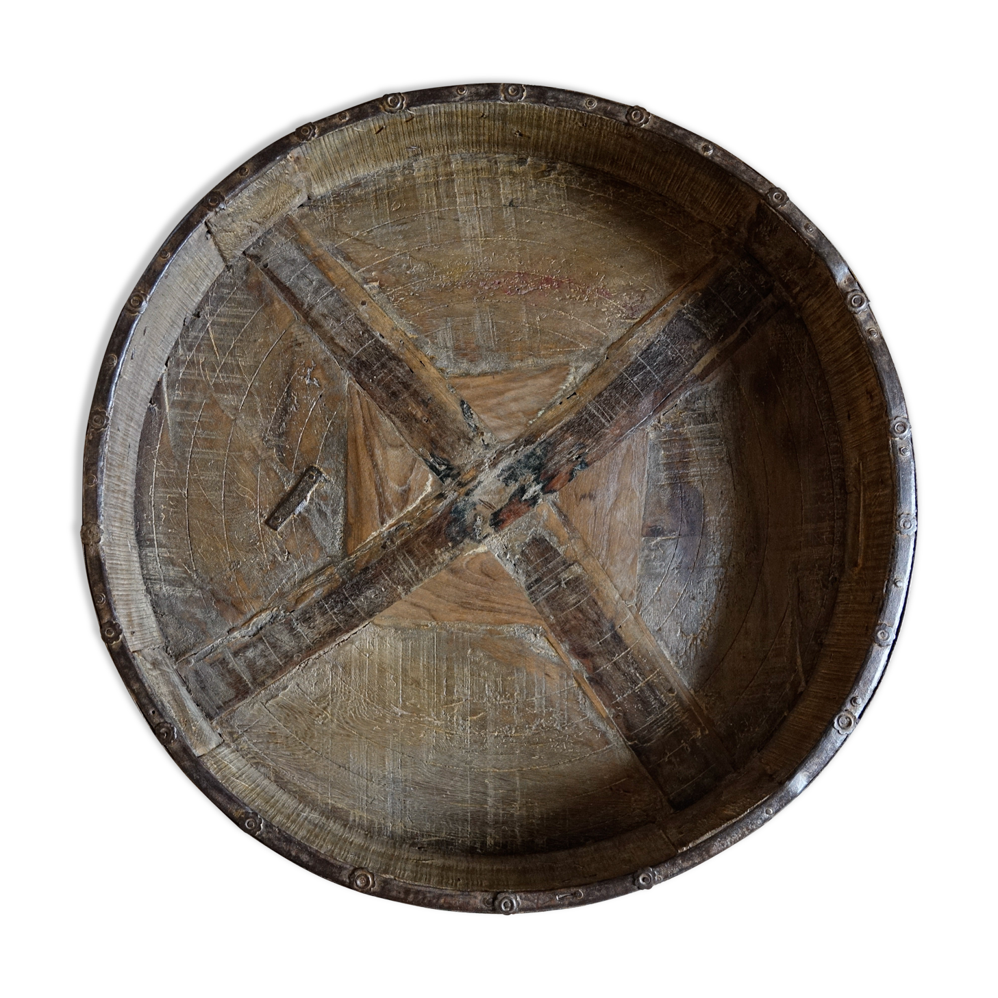 Ancient Indian coffee table Chakki