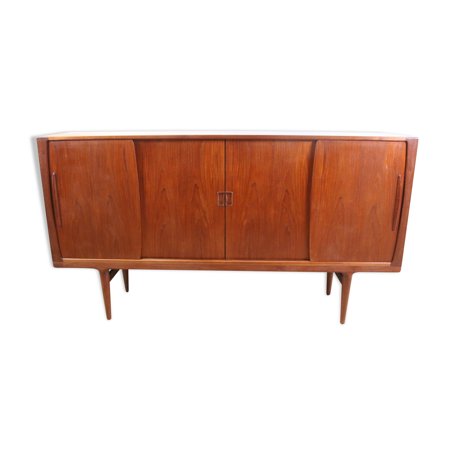 Danish sideboard with sliding doors and drawers