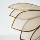 Metal flower lamp and ancient mother-of-pearl