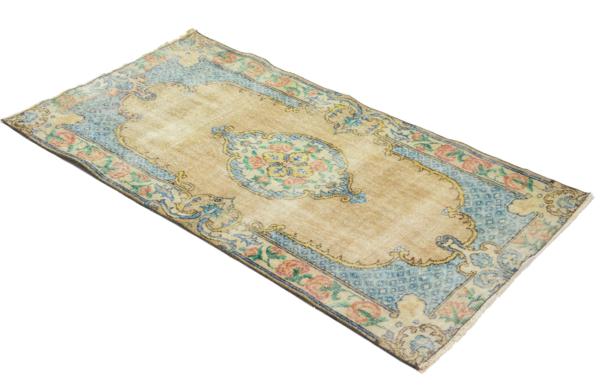 Tapis vintage anatolien fait main 182 cm x 94 cm